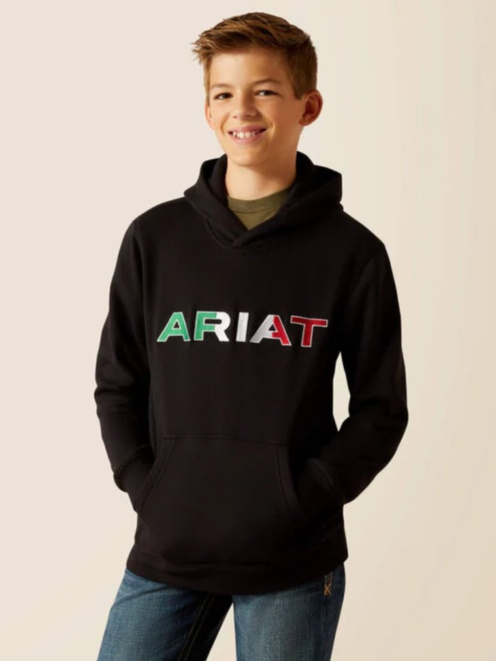 Ariat Big Boys Long Sleeve Mexico Hoodie | NWT